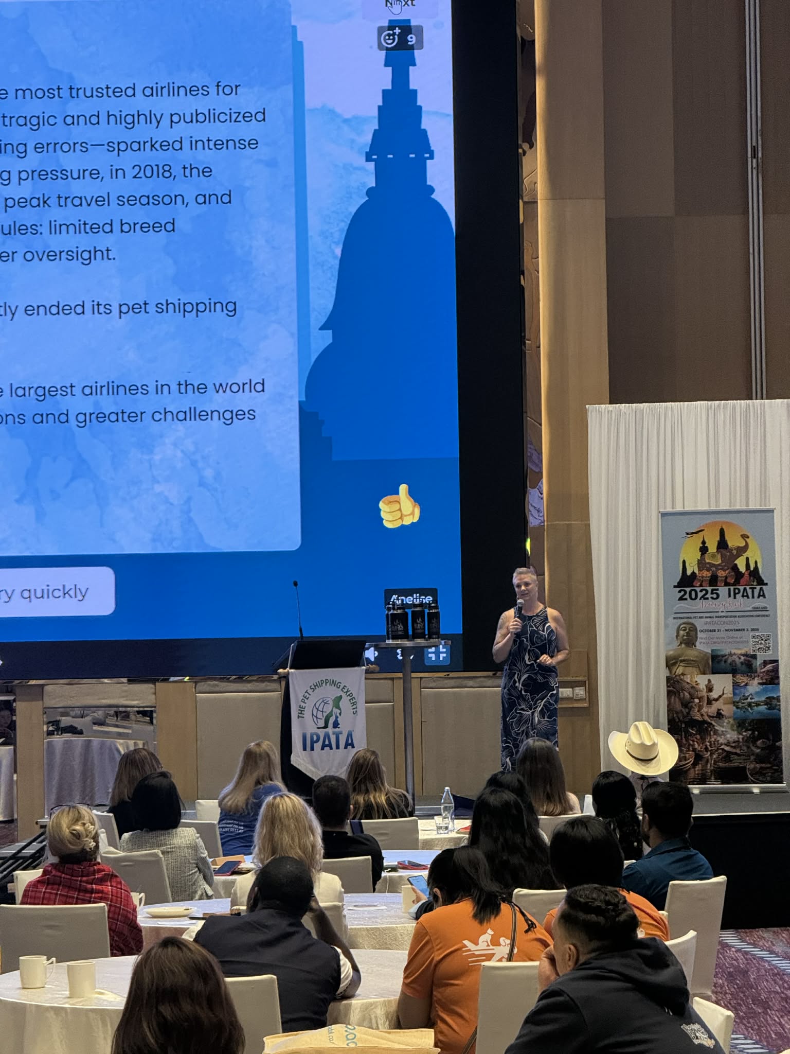 AVI Customs Brokers presenting live animal customs clearance expertise at a professional industry event